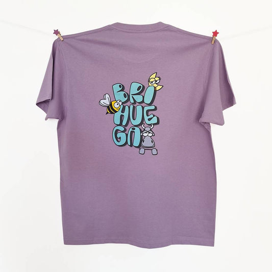 What to buy in Brihuega.
Lavender short-sleeved T-shirt for boys and men.
Features a fun Brihuega graffiti on the back.
A perfect gift for your boyfriend.
Brihuega Tourism.