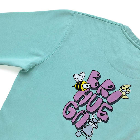 Qué comprar en Brihuega.
Sudadera para hombre y chico, color verde menta, con un divertido graffiti en la espalda, al más puro estilo de las camisetas Kukusumusu.
Turismo Brihuega.